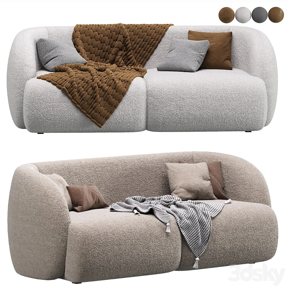 Vienso Cozy Beige Sofa By Divan_ru / Sofa Vienso